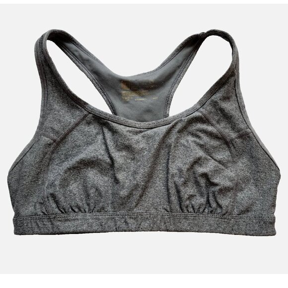 Womens Size Large Gray XERSION Athletic Running Yoga Compression Sports Bra Grey - Picture 1 of 3